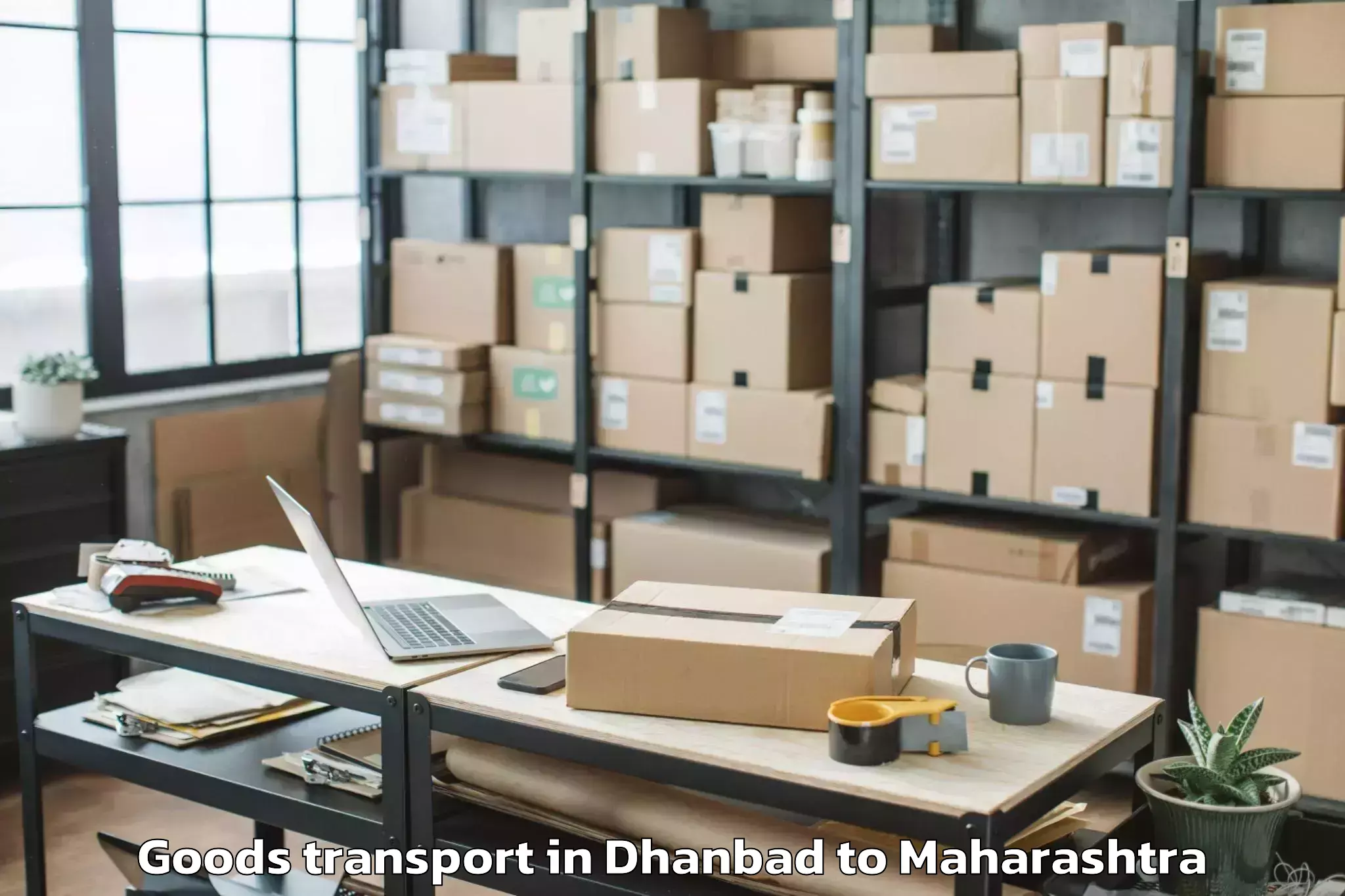 Easy Dhanbad to Pirangut Goods Transport Booking